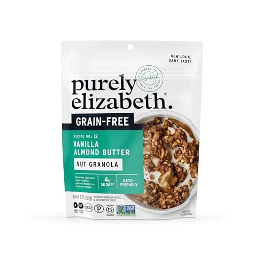 Purely Elizabeth, Granola Vanilla Almond Butter MCT Grain Free, 8 Ounce