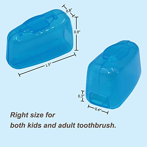 v-top 20 pack travel toothbrush head covers portable toothbrush pod caps case protector for home and outdoor