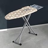 Le dessus de table en acier perforé usiné professionnel permet à la vapeur de s'échapper plus rapidement, aidant à éliminer les plis et une surface de repassage robuste. Évite d'endommager la planche à repasser et les vêtements.