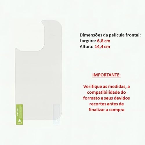 Película HPrime Transparente Traseira Verso para Apple iPhone 15 6.1