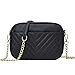 Rexmore Phone Crossbody Bag with Chain Strap,Lightweight Vegan Leather Shoulder Purse for womenï¼ˆBlackï¼‰