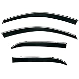 4 Pièces Auto Deflecteurs d'air pour Toyota Mark REZI MK1-X120 2004 2005 2006 2007 2008, Avant Arrière Pare-Pluie Pare-Soleil Vitres Voiture Déflecteurs d'air