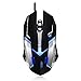 Airfox FOX KING - Ergonomic Wired Gaming Mouse - 3,200DPI Sensor, Blue LED - Comfortable Grip - High Quality Popular Gaming Mouse