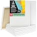 Arteza 11x14" Stretched White Blank Canvas, Bulk Pack of 8, Primed, 100% Cotton for Painting, Acrylic Pouring, Oil Paint & Wet Art Media (Classic - 8 Pack)