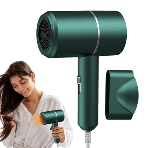 Sèche-cheveux Avec Poignée Pliante - Little-sèche-cheveux Pliable - Sèche-cheveux Professionnel - Léger Et Pliable, Petit Bruit De Diffuseur Magnétique | Câble Extra Long | Affichage LCD Pour La Maiso