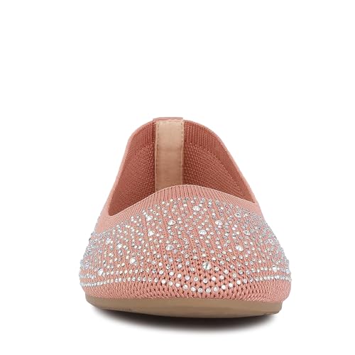 Splash Rhinestones Embellished Ballet Flats3