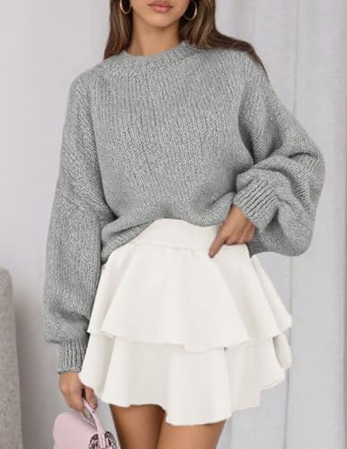 PRETTYGARDEN Sweaters for Women 2025 Fall Chunky Knit Long Sleeve Crew Neck Oversized Pullover Tops Winter Fashion Clothing4