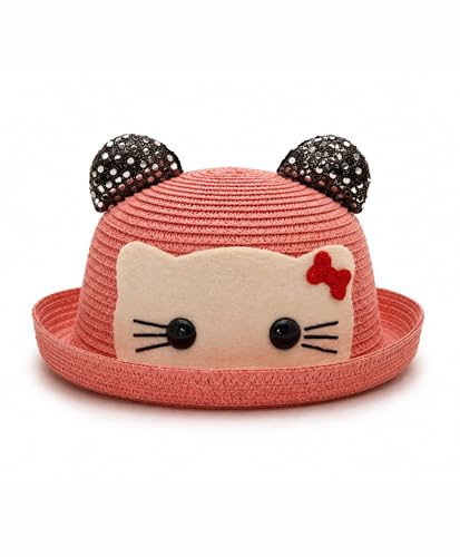 Image of VRITRAZ Baby Boy's and Girl's Kids Children Cute Printed Cartoon Gift Summer Fancy Dress Straw Fasion Hat Cap 1
