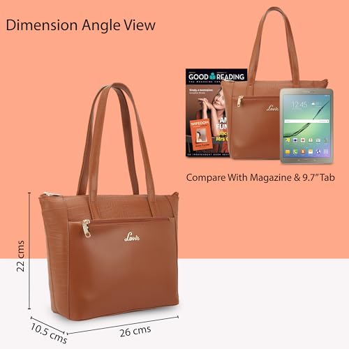 Image of Lavie Women's Croc Mylo Tote Bag for Women | Tote Bag for Work | Ladies purse | Stylish Shoulder Bag | Gift for Women