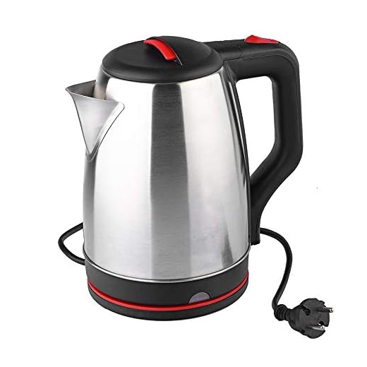 Y-YLL Protección de hervido en seco, Acero inoxidable Hervidor eléctrico, de 2 litros, 2000 W Protección hervido sin agua, caldera de agua for té y café Brewing, pulido de acero inoxidable de plata ,O