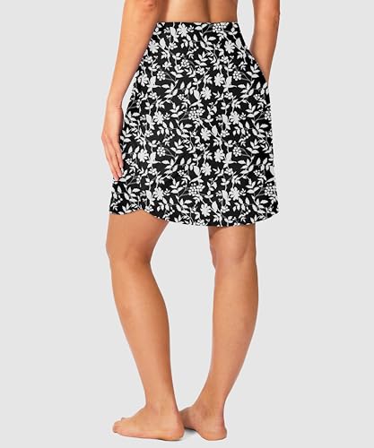 Image of Viodia Women's 18 inch /20 inch Long Swim Skirt High Waisted Modest Swimsuits Skirt Bathing Suit Tummy Control Swim Bottoms