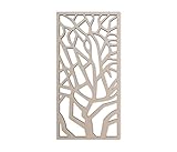 Wooden Tree Branch Lattice Panel - Mandala Wall Art for Home Decor, Wall Panels, Overlays, Trellis, Privacy Screens & Yard Decor