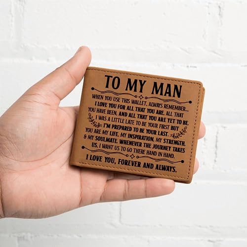 FG Family Gift Mall I Love You Gifts For Him Husband Boyfriend To My Man Wallet From Girlfriend Wife Soulmate Sentimental Gift Ideas Wallet Personalized Present For Men4