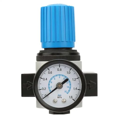 Régulateur de pression LR-1/4-MINI 16bar avec manomètre robuste G1/4