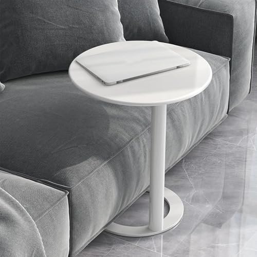Mesa auxiliar en forma de C pequeña para dormitorio y sala de estar 3