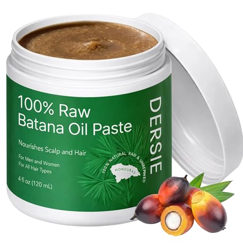 Image of Dersie 100% Raw Batana Oil: Unrefined Raw Batana Oil Paste Sourced from Honduras (4 oz)