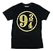 ThinkGeek Harry Potter Platform 9 3/4 Mens T-Shirt (Small) Black