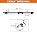 Hooke Road 09-14 F150 Running Board Side Step Bars for 2009-2014 Ford F-150 SuperCrew Cab, Drop Down Offroad Rocker Guard Nerf Bars w/Non-Slip Stainless Steel Pads