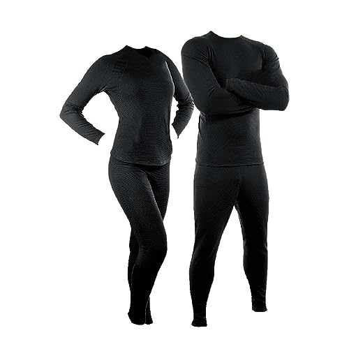 Conjunto Blusa e Calça Térmica Proteção UV Segunda Pele Unissex Poliéster Cor:Preto;Tamanho:GG;Gener
