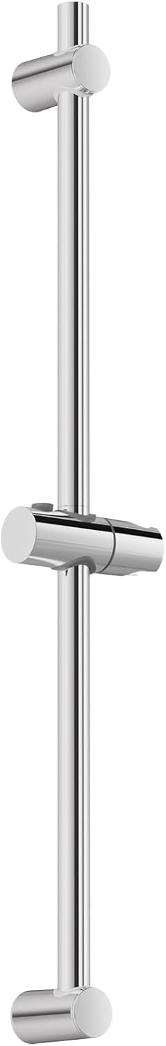Auralum Duschstange 70cm, Brausestange mit Duschhalterung, Höhenverstellbar &amp; 360° Drehbar, Duschstange Edelstahl mit Variable Wandbefestigungen, Anpassung an Bestehende Bohrlöcher (70cm-chrom)