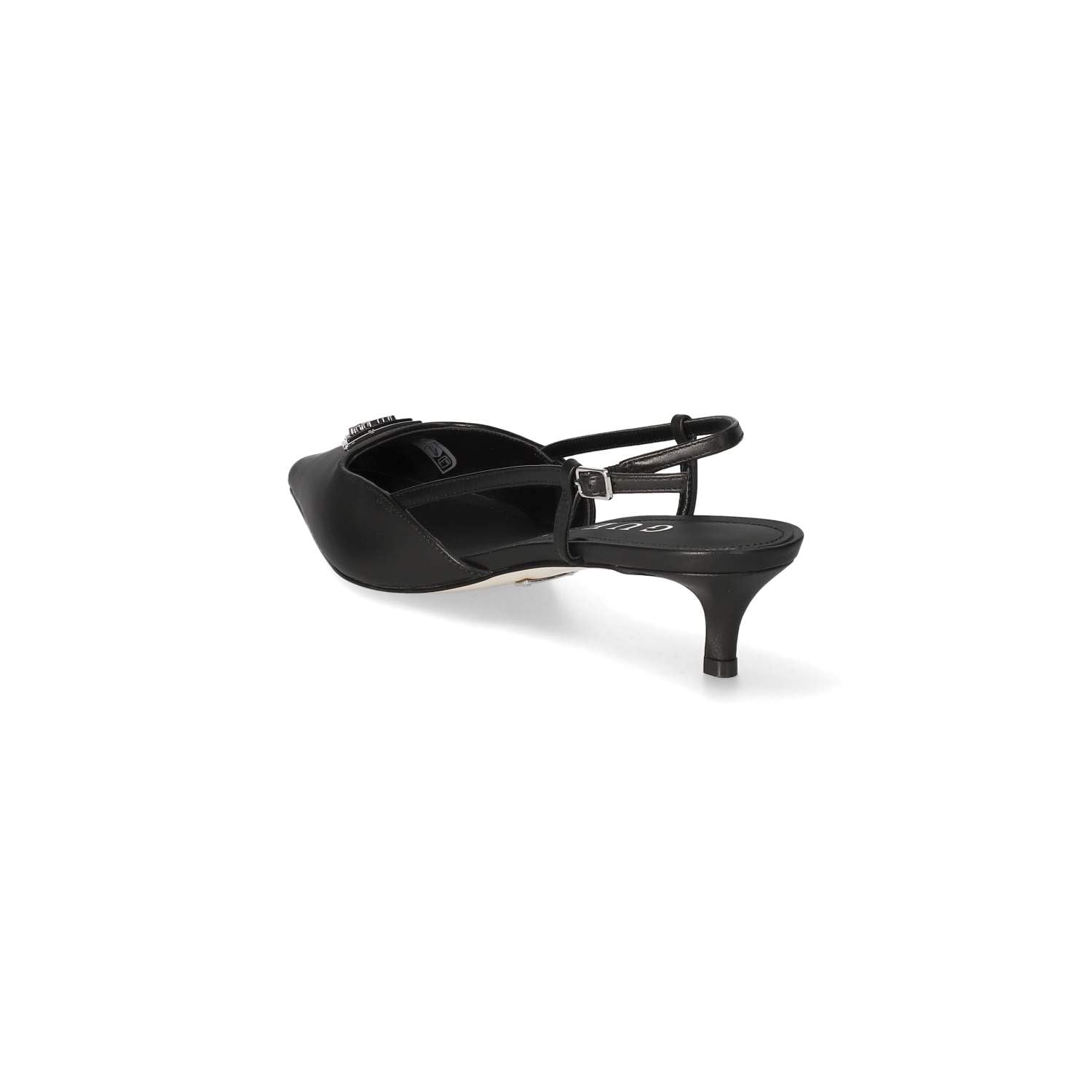 GUESS Décolleté Punta Jesson TC 40 Pelle Black DS25GU01 FLPJESLEA05