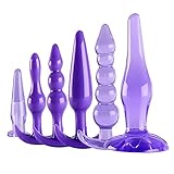 A Variety of Specifications Realistic Classic Dick Plug's Designed to Be Worn Out, Soft Silicone Plug's (Purple)