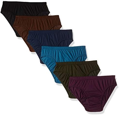 DIXCY JOSH Women's Cotton Plain/Solid Panty (Pack of 6) (K1-PR64593_Multicoloured_L)