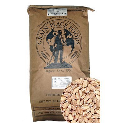 Image of Grain Place Foods | Non-GMO Organic Hulled Barley | Made in USA | 25 lb Bag