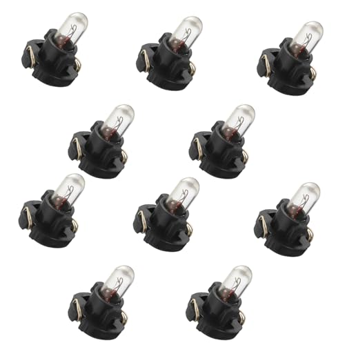 T3/T4.2 12V Halogen LED Instrument Bulb Automotive Interior Warning Indicator Light(10Pcs T3)