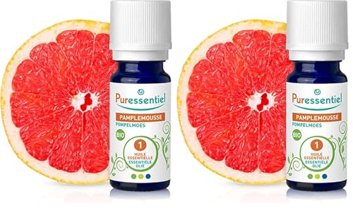 Puressentiel - Huile Essentielle Pamplemousse - Bio - 100% pure et naturelle - HEBBD - 10 ml (Lot de 2)