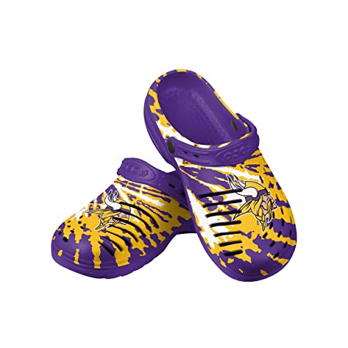 Image of FOCO Mens NFL Team Logo Tie-dye Garden Water Sandals Shoes Slipper Clogs with Strap