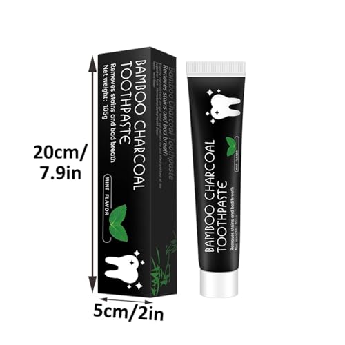 Image of Activated Charcoal Toothpaste ? 105g Black Gel with Bamboo Charcoal for Deep Clean & Plaque Removal ? Ayurvedic, Herbal, Fluoride-Free pack of 1