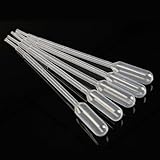 20x Demarkt Pipette Dropper Pasteurpipette Messpipette Futterpipette Dropper Polyethylen zum Experiment Medizin 3 ML - 2