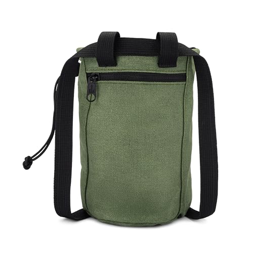 Bolsa de tiza impermeable de lona encerada para escalada segura en roca 2