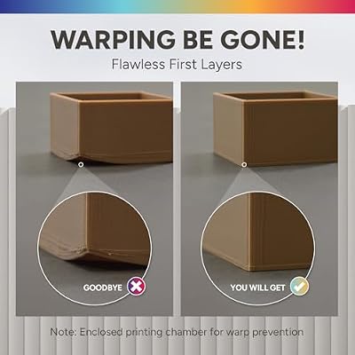 OVERTURE ABS Filament 1.75mm, High Strength & Heat-Resistant 3D Printer Filament, Low Warping, Excellent Durability, ABS 1kg (2.2lbs) Cardboard Spool, High Precision +/- 0.02mm (Black 1-Pack)