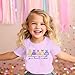 Princess Girls Shirt Magical Shirts for Toddler Embroidered Dress Graphic T Shirt Holiday Vacation Tee Tops Purple