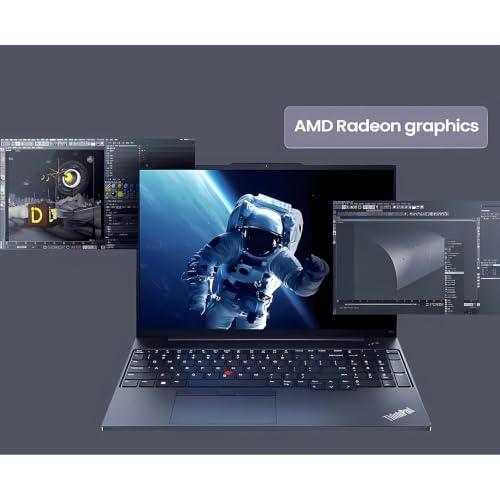 Image of Lenovo ThinkPad E16, 16 inch Touchscreen, AMD Ryzen 5 230, 64GB DDR5, 1TB SSD, Business AI PC Laptop, Backlit KB, Fingerprint, 5MP RGB Webcam, Windows 11 Pro