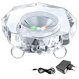 WingFly Base de Pantalla LED para Cristales Arte de Cristal Figuras Joyas 7 Colores Soporte de exhib...