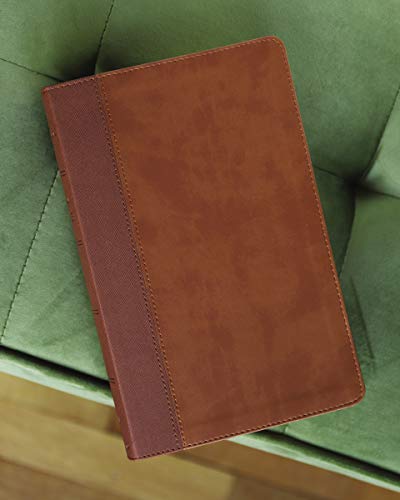 Niv, Personal Size Bible, Large Print, Leathersoft, Brown, Red Letter Edition, Comfort Print: New In