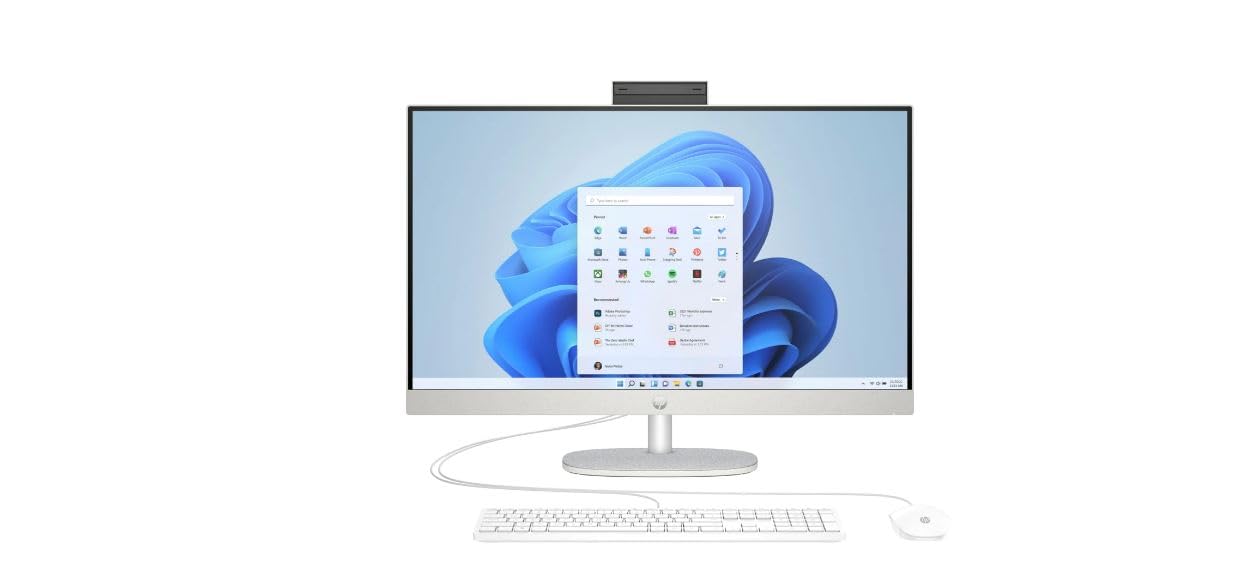 HP 27-CR0019 27" FHD All-in-One Intel Core i5-1335U 1.3GHz 16GB Ram 512GB SSD Windows 11 Home White (Renewed)