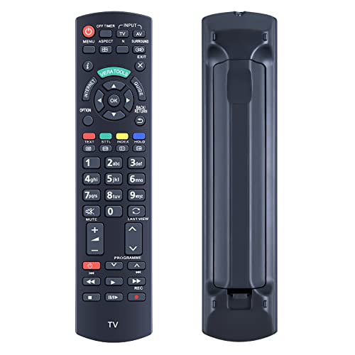 TCNOUMT N2QAYB000753 Fernbedienung Ersatz Kompatibel mit Panasonic Viera TV TX-L32E5Y TX-L32E5B TX-L32E5E TX-L32E30E TX-L32E31B TX-L32D25E TX-L32D25BA TX-L32D28EP TX-L32D28ES Kein Setup erforderlich