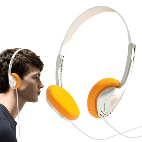 Cuffie Retrò - Auricolari Vintage Cablate, Cuffie Con Stile Classico | Mini Cuffie Stereo Leggere, Design Retrò Con Filo, Cuffie Audio Portatili Da Viaggio, Accessorio Elegante Per Ascolto Mu