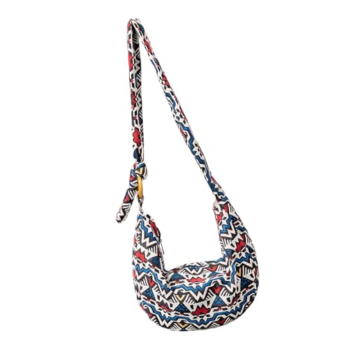 Bolso bandolera de lona para mujer, estilo étnico, estilo étnico, estilo étnico, para viajes diarios, estilo étnico, bolso cruzado para mujer, Es23001 3, One Size Bolso bandolera de lona para mujer, estilo étnico, estilo étnico, estilo étnico, para viajes diarios, estilo étnico, bolso cruzado para mujer, Es23001 3, One Size