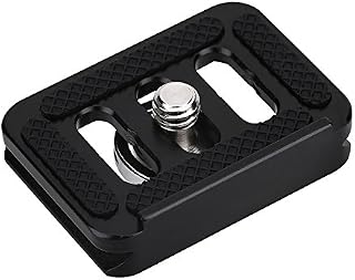 EBTOOLS Camera Tripod Quick Release Plate Quick Shoe QR Plate Mini Portable Aluminium Alloy Quick Release Plate Camera Mount Tackle Photography Accessory