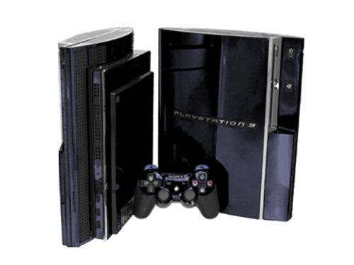 Black Chrome Mirror - Vinyl Decal Mod Skin Kit by System Skins - Compatible with Playstation 3 Console