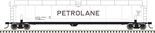 Atlas O Scale 33,000-Gallon Tank Car (2-Rail) Petrolane (White/Green/Red) #16996