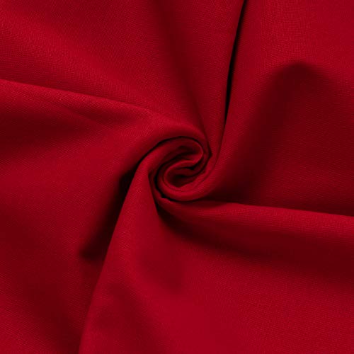 KIYOHARA シーチング 生地 約89cm×2mカット Col.563 レッド系 #6200C-2