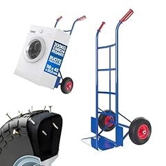 Avilia - Carrello con Ruote Portatutto in Acciaio da 200Kg per Trasporto Sicuro di Carichi Voluminosi, con Maniglie Antiscivolo, Ruote e Struttura Compatta Maneggevole (Blu)