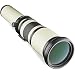 Opteka 650-1300mm (with 2X- 1300-2600mm) Telephoto Zoom Lens for Canon EOS 7D, 6D, 5D, 5Ds, 1Ds, 80D, 77D, 70D, 60D, 60Da, 40D, T7s, T7i, T6s, T6i, T6, T5i, T5, T4i, T3i and SL1 Digital SLR Cameras