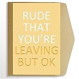 Spercy Hilarious Coworker Leaving Card, Funny New Job Card, Colleague Going Away Card, Co Worker Card